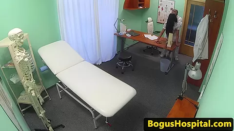 Euro patient cockriding doctor during exam