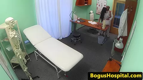 Euro patient cockriding doctor during exam