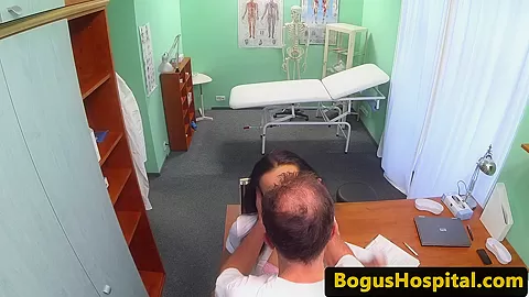 Euro patient cockriding doctor during exam