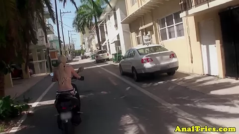 Bikini girlfriend Raine Mae analfucking