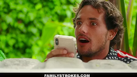 FamilyStrokes - Two Hot teens 18+ Get Fucked By Stepbrother