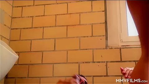 Horny in the public toilet