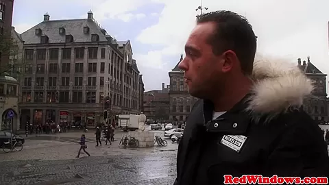 Amsterdam prostitute gets cumshowered