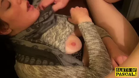 Toesucked uk sub wanking dom with her feet
