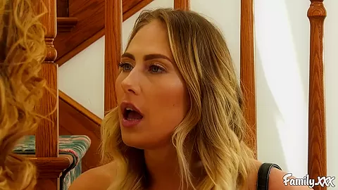 Step Mom Seduces Her Step daughter And Gives Her Hot Lesbian Pointers In Bed