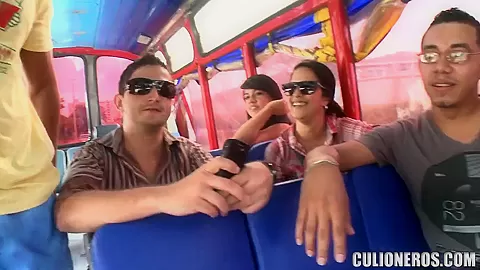 Sandra hangs out with some studs