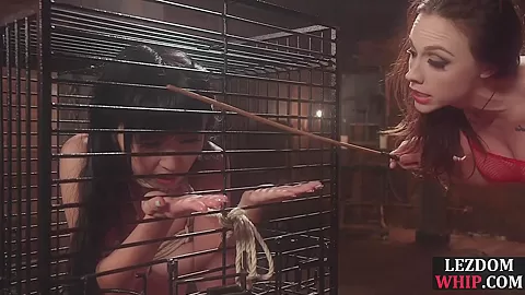 Mouthgagged caged lez ruled by lezdom