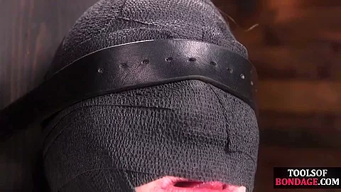 Sensory deprivation bitch caned
