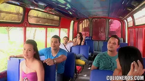 We met this Latina college chick Susan in the public transport