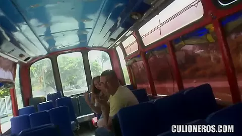 Tatiana gets in the public sexy action scene