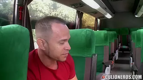 Juliana shows her shaved pussy in the bus