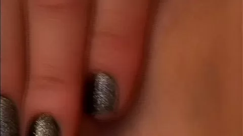 Cute lesbians masturbate in horny fetish action