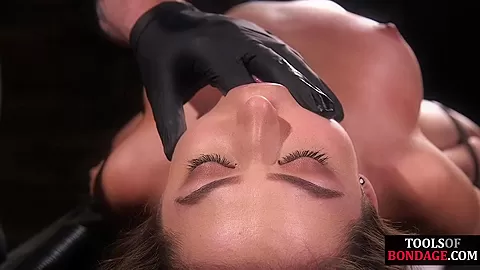 Trapped BDSM slut fucked in wet pussy by horny fucker