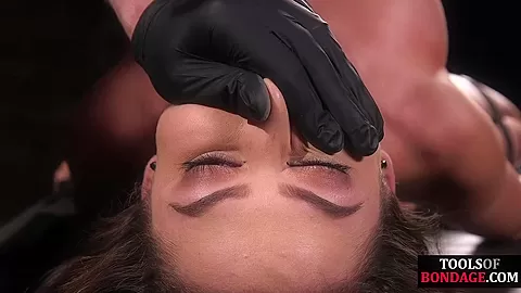 Trapped BDSM slut fucked in wet pussy by horny fucker