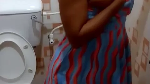 Real Africans - POV CellPhone Footage Gonzo Blowjob in Public Bathroom
