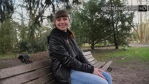 pretty 18 year old brunette goes to a porn casting