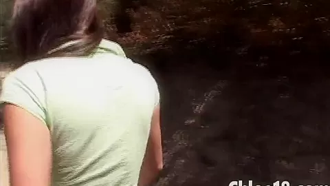 Sweet Chloe 18 Fingering Pussy Outdoor