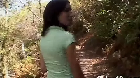Sweet Chloe 18 Fingering Pussy Outdoor