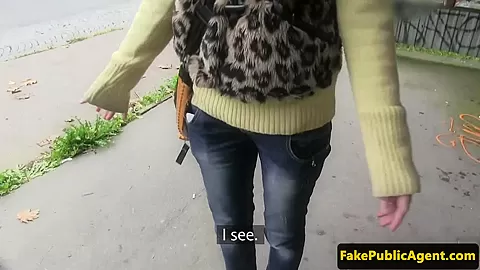 Pulled eurobabe public fucked for cash