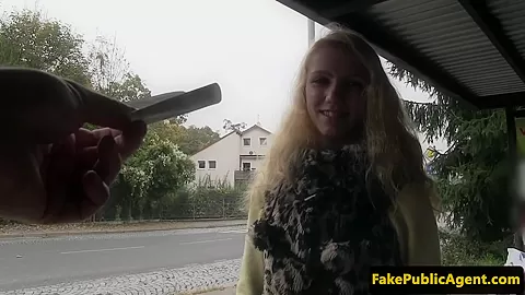 Pulled eurobabe public fucked for cash