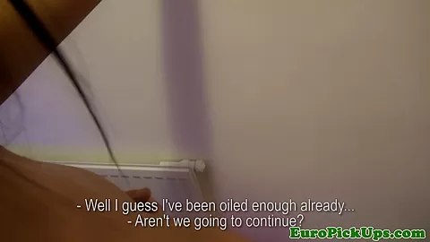 Euro pulled amateur fucked on tanningbed