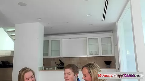Bigtitted cougar doggystyled in threeway