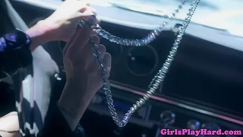Inked les model feasting on wet pussy