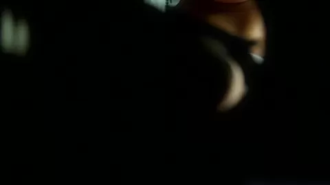 WAM inked babe cocksucking at the gloryhole