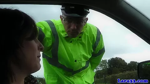 Caught masturbating mature fucks patrol cop