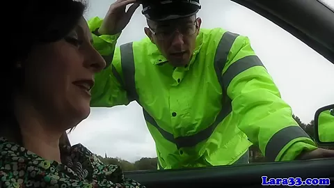 Caught masturbating mature fucks patrol cop