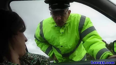 Caught masturbating mature fucks patrol cop
