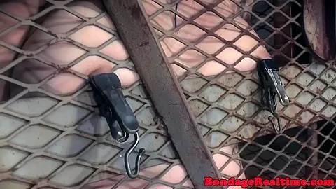 NT submissive tormented with toys and objects