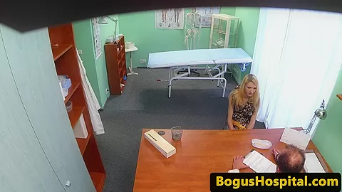 Petite patient pussynailed by doctor