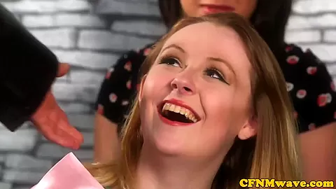 CFNM bachelorette wanking male strippers cock