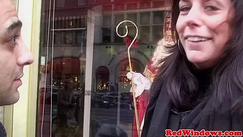 Amsterday hookers in threeway action with lucky tourist