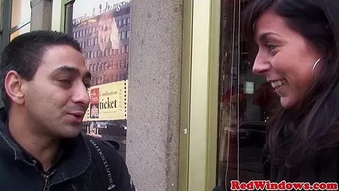 Amsterday hookers in threeway action with lucky tourist