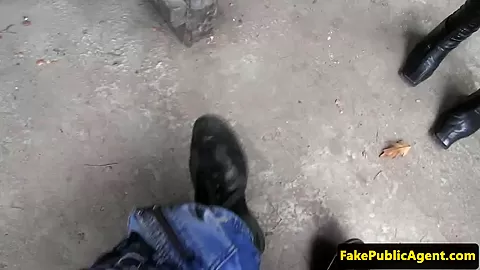 Gorgeous pulled eurobabe public fuck and suck