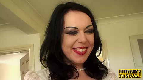Stalking british submissive throated deeply
