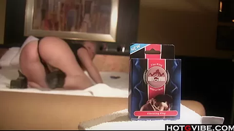 Big Ass Blonde uses her toys in bed