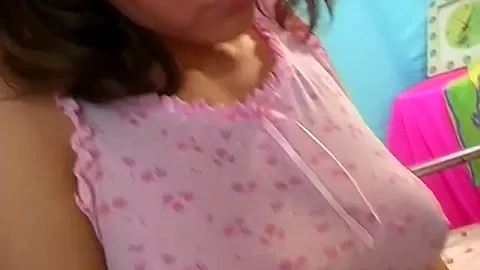 Busty brunette teen 18+ Jenny fuck dildo
