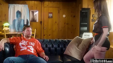 Stepdaughter masturbating next to stepdad to get attention
