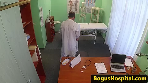 Doctors spitroasting naive patient