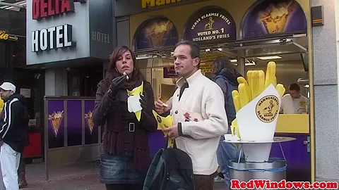 Chubby dutch hooker gets doggystyled