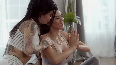 Lesbian Yoga - Hustler
