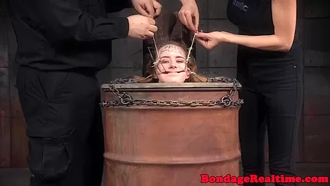 Femdom climaxes all over submissives face