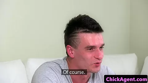 Euro amateur pussyfucks agent during audition