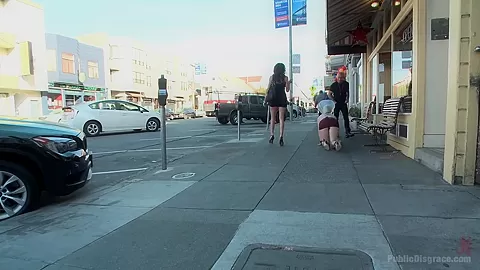 Squirting Blond Fuck Puppy is Eager to Please from her Hands and Knees