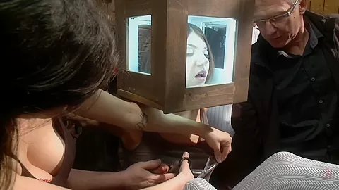 Pain slut surrenders to public ass pounding