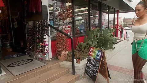 Public Squirt Fest Big Boobs Round Ass Humiliated in Public