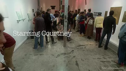 Fuckable Art Big titted blonde fucked in a crowded gallery